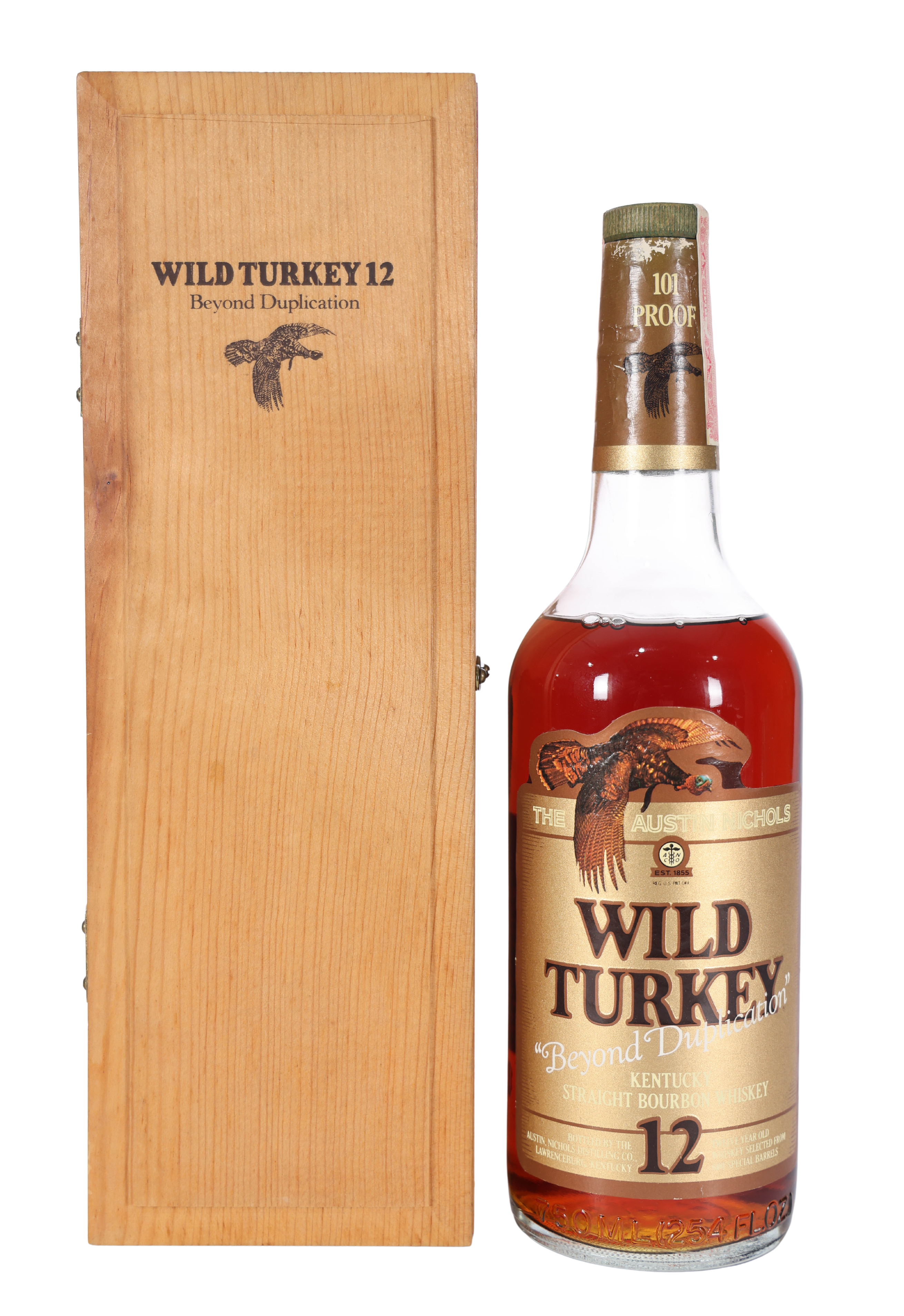 Wild Turkey 12 Year 101 Proof Beyond Duplication (1982) Bottle